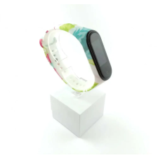 Xiaomi Xiaomi Mi band 3 / 4 szíjak - szilikon, tarka, virágos, virágos okosóra kellék