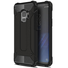 Xiaomi Xiaomi Poco M3, Műanyag hátlap védőtok, Defender, fémhatású, fekete tok és táska