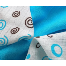 Xkko Bambusové ubrousky Spirals&Bubbles 30x30 cm, 9ks 28 x 39 cm kék lakástextília