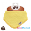 Xkko bambusz nyálkendő patentos - citromsárga BMBBND002