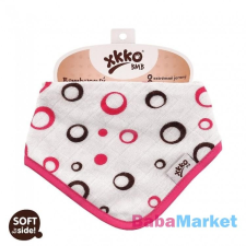 Xkko bambusz nyálkendő patentos - magenta buborékok BMBBND007 törlőkendő