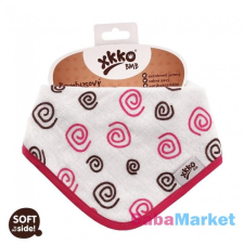 Xkko bambusz nyálkendő patentos - magenta spirálok BMBBND009 törlőkendő