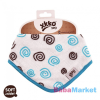 Xkko XKKO Bambusz Nyálkendő #patentos #kék spirálok