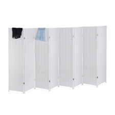 XL térelválasztó paraván 8 részes fehér 170 x 320 bútor