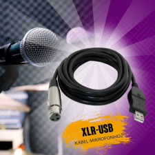  XLR-USB kábel mikrofonhoz kábel és adapter