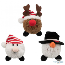  Xmas plüss labdák hóember, télapó, szarvas 18-29cm trx 92507 játék kutyáknak