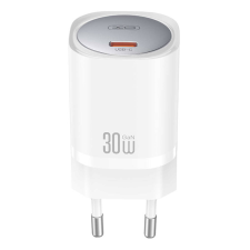 XO CE20 USB-C Hálózati Gyorstöltő Adapter 30W - Fehér (CE20) mobiltelefon kellék