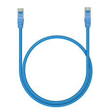 XO Hálózati kábel RJ45 csatlakozókkal, kék, 1M, XO-GB007 kábel és adapter