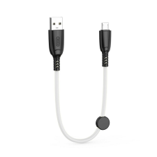 XO NB247 USB-A - microUSB kábel 0.25m 6A - fehér kábel és adapter