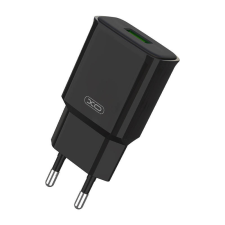 XO Wall charger XO L92D, 1x USB, 18W, QC 3.0 (black) mobiltelefon kellék