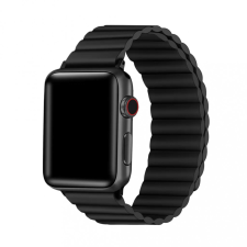 xPRO Apple Watch mágneses szilikon szíj fekete 38mm / 40mm / 41mm okosóra kellék