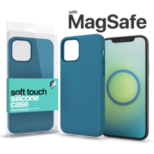 xPRO Soft Touch MagSafe Silicon Case iPhone 14 Pro Max viharkék mobiltelefon kellék