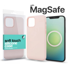 xPRO Soft Touch MagSafe Silicon Case iPhone 14 Pro púder rózsaszín mobiltelefon kellék