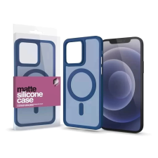 xPRO Szilikon Matte MagSafe tok iPhone 16 Pro kék tok és táska