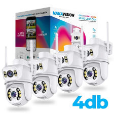 xPRO tector XPRO™ 2 Lencsés Okos IP kamera - FEHÉR - 4 darabos szett megfigyelő kamera