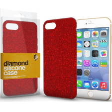 Xprotector Apple iPhone 13 Pro, Szilikon tok, csillogó, Xprotector Diamond, piros tok és táska
