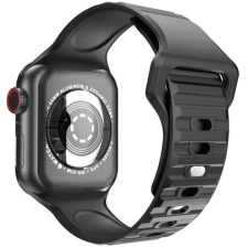 Xprotector Apple Watch 4-6, SE, SE (2022) (38 / 40 mm) / Watch 7-9 (41 mm), szilikon pótszíj, állítható, sport, Xprotector, fekete okosóra kellék