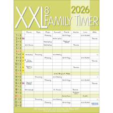  XXL Family Timer 8 2026 naptár, kalendárium