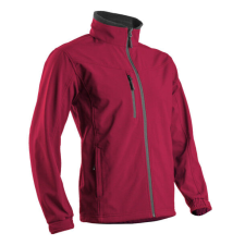 YANG II PIROS FÉRFI SOFTSHELL FELSŐ, YKK CIPZ_M férfi kabát, dzseki