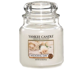 Yankee candle Classic Wedding Day, közepes méretű, 411 gramm gyertya
