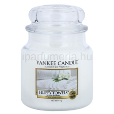 Yankee Candle Fluffy Towels illatos gyertya  411 g Classic közepes méret gyertya