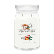 Yankee candle Signature Tea Karácsonykor Londonban Illatgyertya 567g - Fehér (1763285E) gyertya