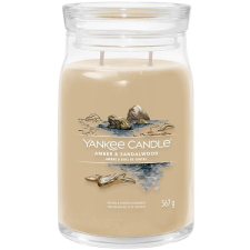 Yankee candle Signature üveg 2 kanóc Amber & Sandalwood 567 g gyertya