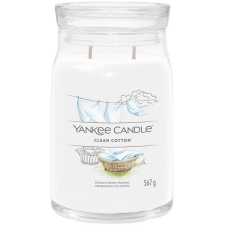 Yankee candle Signature üveg 2 kanóc Clean Cotton 567 g gyertya