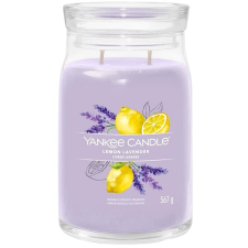 Yankee candle Signature üveg 2 kanóc Lemon Lavender 567 g gyertya