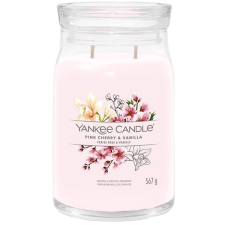 Yankee candle Signature üveg 2 kanóc Pink Cherry & Vanilla 567 g gyertya