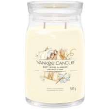 Yankee candle Signature üveg 2 kanóc Soft Wool & Amber 567 g gyertya