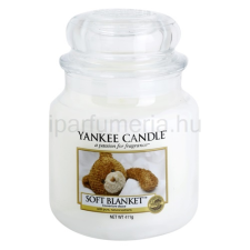  Yankee Candle Soft Blanket illatos gyertya  411 g Classic közepes méret kozmetikai ajándékcsomag