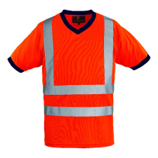  YARD V-NYAKÚ FLUO PÓLÓ, NARANCS_M láthatósági ruházat