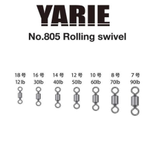 Yarie 805 Rolling Swivel Black 50lb #12 forgó horgászkiegészítő
