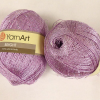  YarnArt Bright - Lilás rózsaszín, ezüst csillogással - 129