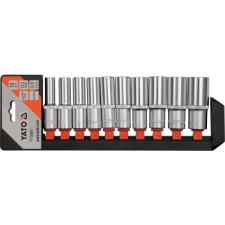 Yato 1/2" dugókulcsfej készlet 10db 10-24 mm (YT-38861) szerszám kiegészítő