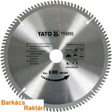  YATO 6095 Körfűrész tárcsaAlu-hoz 300x30x3.0x2.2mm 100T kézi körfűrész