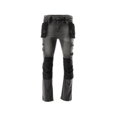 Yato Munkavédelmi farmer hosszúnadrág L/XL-es méret 17 zsebes szürke