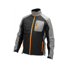 Yato Munkavédelmi softshell kabát fekete-szürke 2XL-es méret 3 zsebes munkaruha