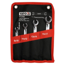 Yato YATO Fékcsőkulcs készlet 4 részes 8-17 mm ipari CrV 6140 szerszámkészlet