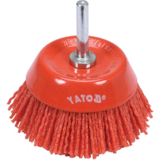 Yato YATO YT-47782 Csapos fazékkefe műanyag 75mm 6mm (YAT-47782) barkácsolás, csiszolás, rögzítés