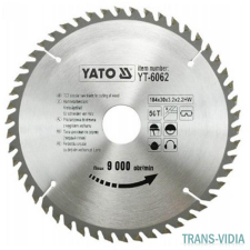Yato Yato YT-6062 fűrésztárcsa fához 184/30/50 csiszolókorong és vágókorong
