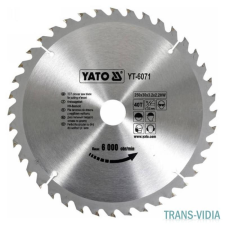  Yato YT-6071 fűrésztárcsa fához 250/30/40 csiszolókorong és vágókorong