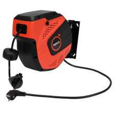 Yato YT-81220 250V Hosszabbító kábeldob 1 aljzatos 10+1m - Fekete/Piros hosszabbító, elosztó
