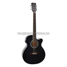YELLOWSTONE-MJCE-BK - Mini jumbo cutaway elektroakusztikus gitár fenyő fedlappal gitár és basszusgitár