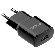 YENKEE YAC 2023BK hálózati USB töltő Quick Charge 3.0 fekete (YAC2023BK) - Töltők mobiltelefon kellék