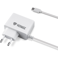 YENKEE YAC 2027WH hálózati USB-C töltő fehér mobiltelefon kellék