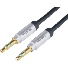 YENKEE YCA 201 BSR sztereó audió AUX kábel 1m (YCA 201 BSR) kábel és adapter