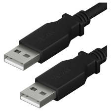 YENKEE YCU 012 BK USB Type-A apa - USB Type-A apa 2.0 Adatkábel - Fekete (1.5m) kábel és adapter