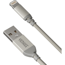 YENKEE YCU 611 SR USB 2.0 apa - Lightning apa Adat- és töltőkábel 1m - Ezüst kábel és adapter
